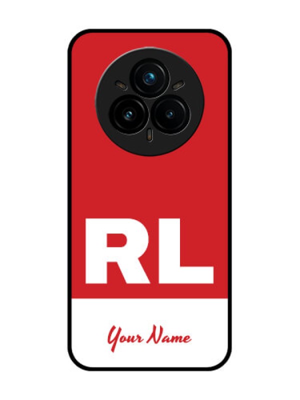 Custom Realme 14 Pro Plus 5G Custom Glass Phone CaseDual Tone Custom Text Design