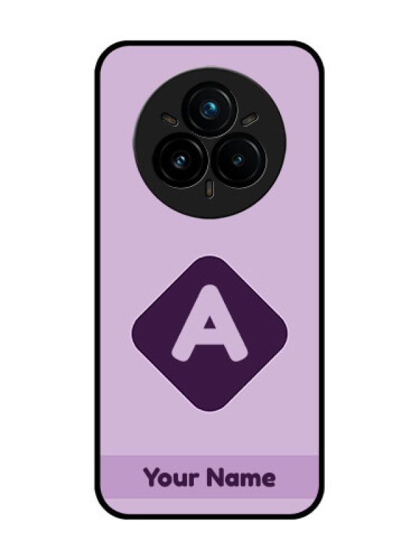 Custom Realme 14 Pro Plus 5G Custom Glass Phone CaseCustom Letter In Curved Badge Design