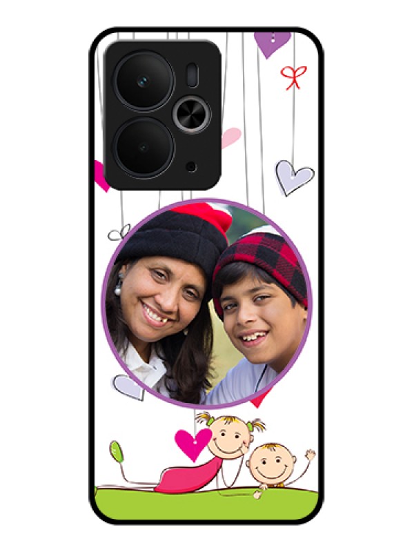 Custom Realme 14T 5G Custom Glass Phone Case - Cute Kids Phone Case Design