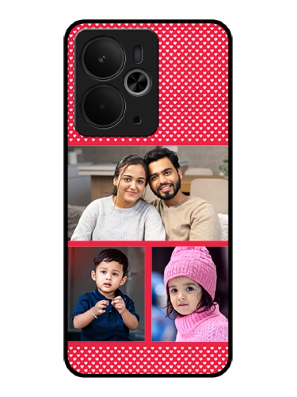 Custom Realme 14T 5G Custom Glass Phone Case - Bulk Photo Upload Design