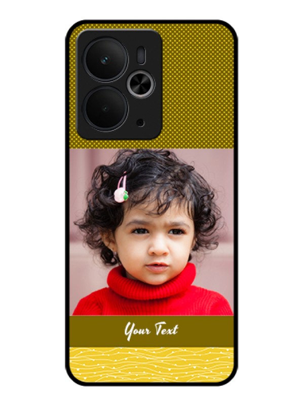 Custom Realme 14T 5G Custom Glass Phone Case - Simple Green Color Design