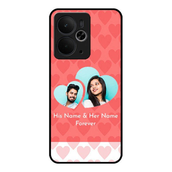 Realme 14T 5G Custom Glass Phone Case - Couple Pic Upload Design Realme 14T 5G Custom Glass Phone Case - Couple Pic Upload Design