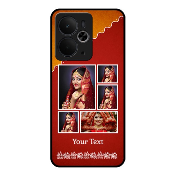 Realme 14T 5G Custom Glass Phone Case - Wedding Pic Upload Design Realme 14T 5G Custom Glass Phone Case - Wedding Pic Upload Design