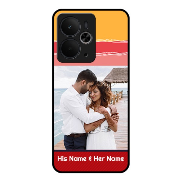 Realme 14T 5G Custom Glass Phone Case - Colorful Case Design
