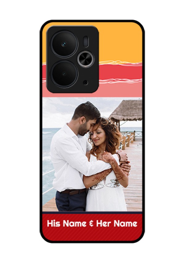 Realme 14T 5G Custom Glass Phone Case - Colorful Case Design