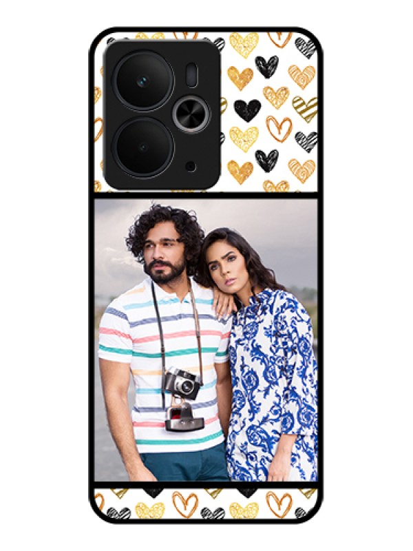 Custom Realme 14T 5G Custom Glass Phone Case - Love Symbol Design