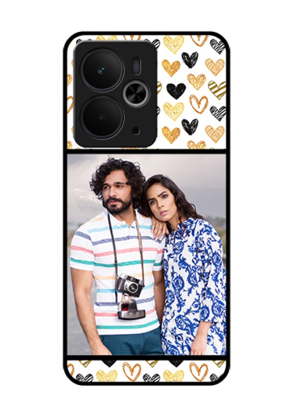 Realme 14T 5G Custom Glass Phone Case - Love Symbol Design