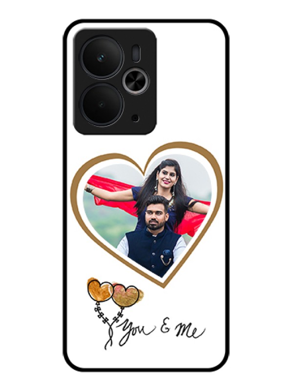 Custom Realme 14T 5G Custom Glass Phone Case - You & Me Design