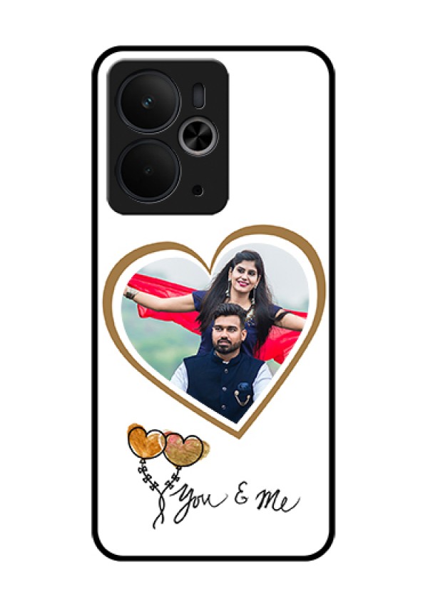Realme 14T 5G Custom Glass Phone Case - You & Me Design