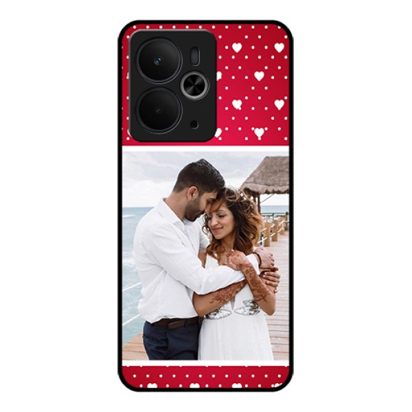 Realme 14T 5G Custom Glass Phone Case - Hearts Mobile Case Design Realme 14T 5G Custom Glass Phone Case - Hearts Mobile Case Design