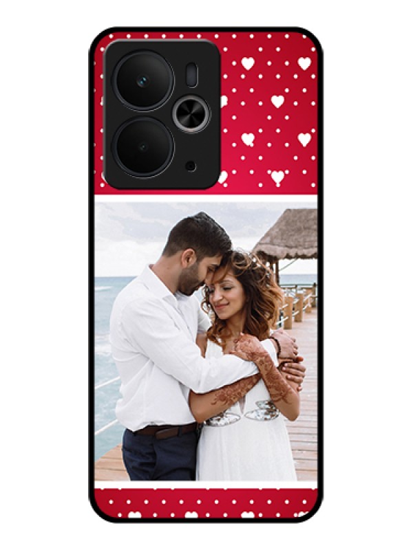 Custom Realme 14T 5G Custom Glass Phone Case - Hearts Mobile Case Design