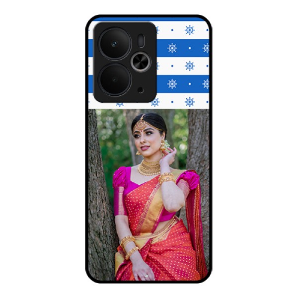 Realme 14T 5G Custom Glass Phone Case - Snow Pattern Design