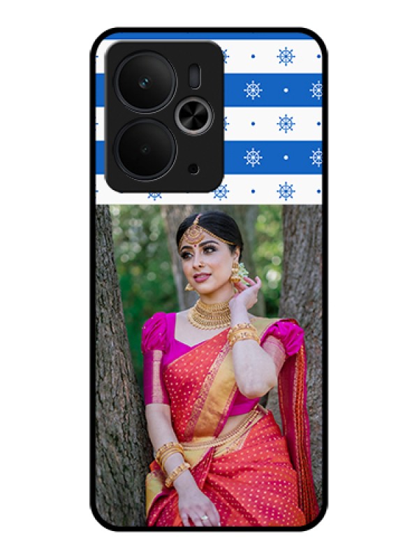 Custom Realme 14T 5G Custom Glass Phone Case - Snow Pattern Design