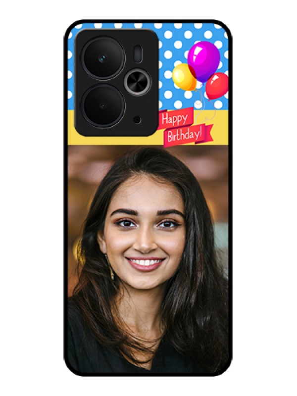 Custom Realme 14T 5G Custom Glass Phone Case - Happy Birthday Design