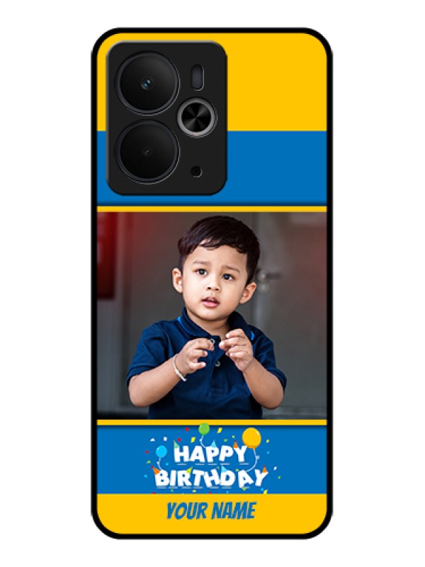 Custom Realme 14T 5G Custom Glass Phone Case - Birthday Wishes Design