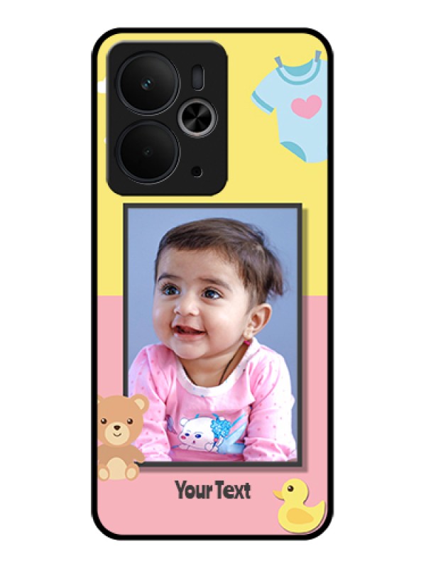Custom Realme 14T 5G Custom Glass Phone Case - Kids 2 Color Design