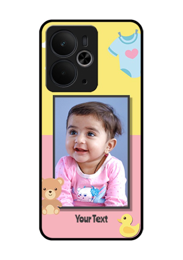 Realme 14T 5G Custom Glass Phone Case - Kids 2 Color Design
