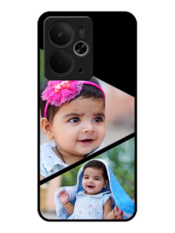 Custom Realme 14T 5G Custom Glass Phone Case - Semi Cut Design