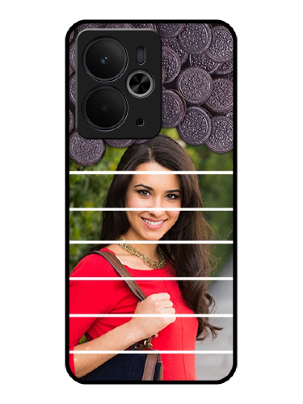 Custom Realme 14T 5G Custom Glass Phone Case - With Oreo Biscuit Design