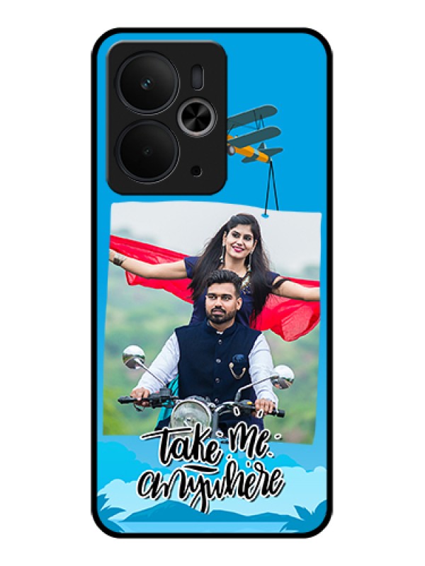Custom Realme 14T 5G Custom Glass Phone Case - Traveller Design