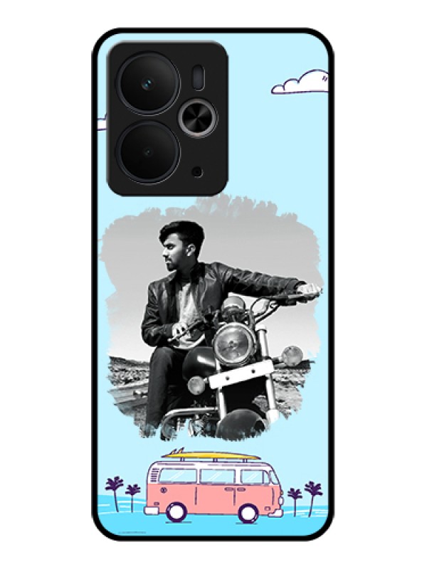Custom Realme 14T 5G Custom Glass Phone Case - Travel & Adventure Design