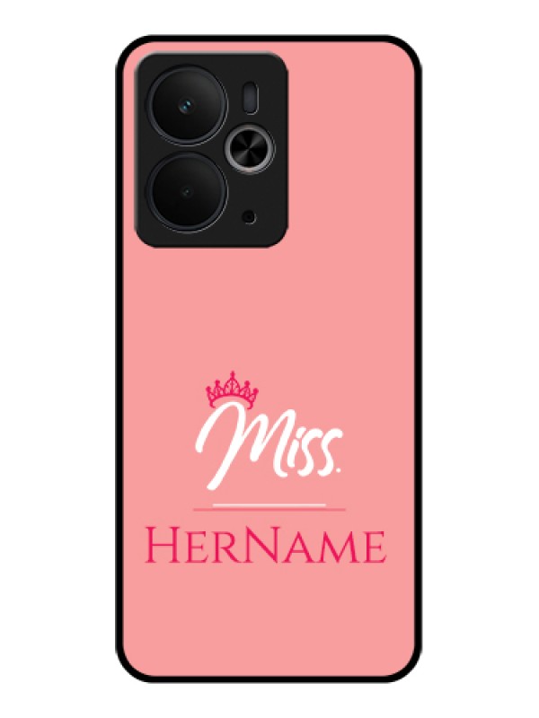 Custom Realme 14T 5G Custom Glass Phone Case - Mrs With Name Design