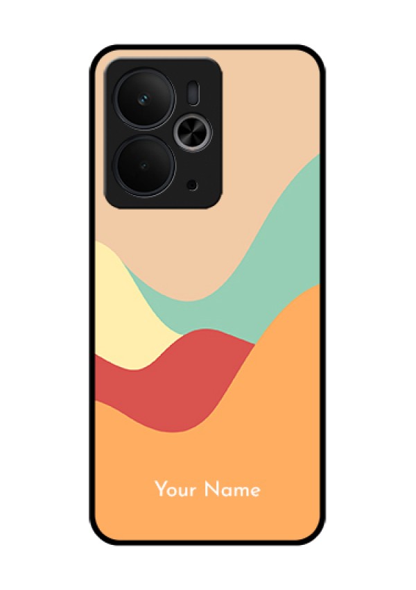 Realme 14T 5G Custom Glass Phone Case - Ocean Waves Multi - Colour Design