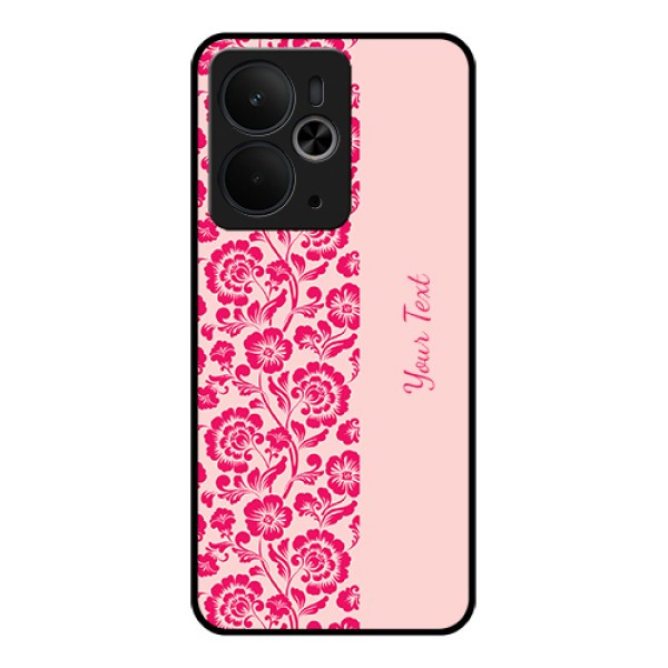 Realme 14T 5G Custom Glass Phone Case - Attractive Floral Pattern Design Realme 14T 5G Custom Glass Phone Case - Attractive Floral Pattern Design
