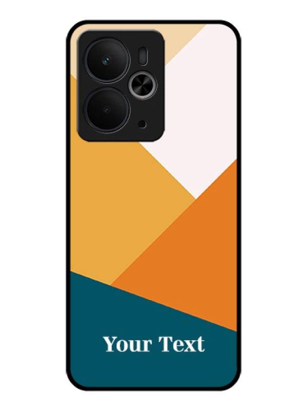 Custom Realme 14T 5G Custom Glass Phone Case - Stacked Multi - Colour Design