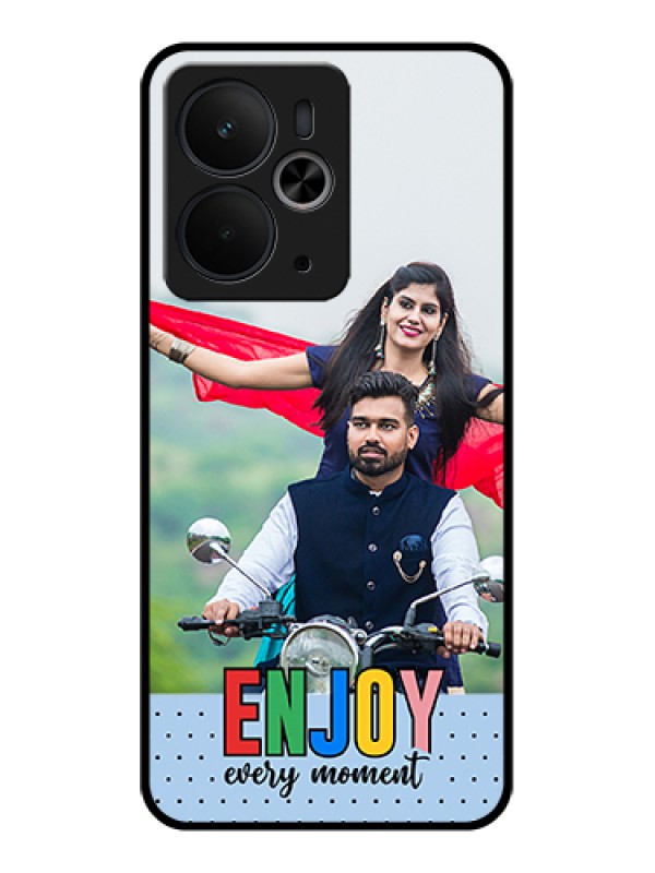 Custom Realme 14T 5G Custom Glass Phone Case - Enjoy Every Moment Design
