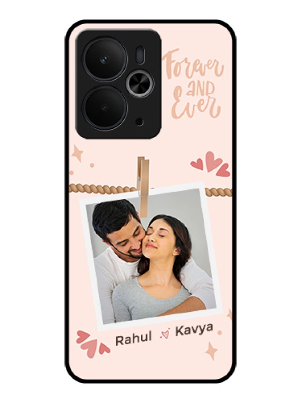 Custom Realme 14T 5G Custom Glass Phone Case - Forever And Ever Love Design