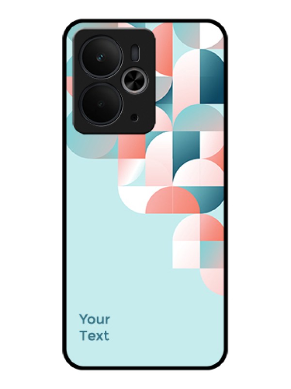Custom Realme 14T 5G Custom Glass Phone Case - Stylish Semi - Circle Pattern Design