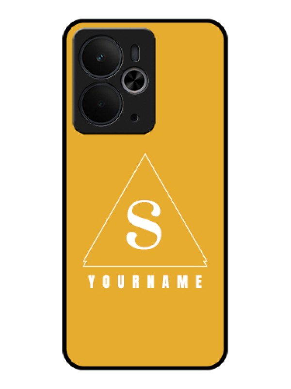 Custom Realme 14T 5G Custom Glass Phone Case - Simple Triangle Design