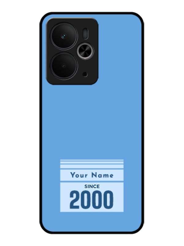 Custom Realme 14T 5G Custom Glass Phone Case - Custom Year Of Birth Design