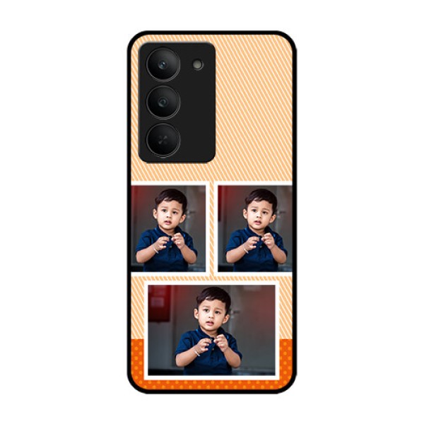 Realme 14x 5G Custom Glass Phone CaseBulk Photos Upload Design