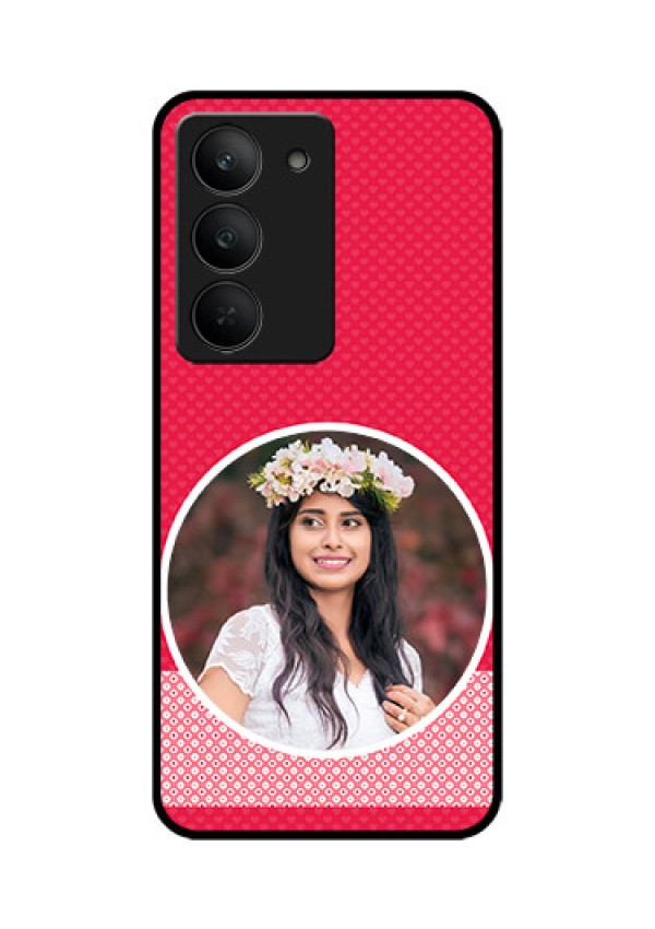 Realme 14x 5G Custom Glass Phone CasePink Color Pattern Design