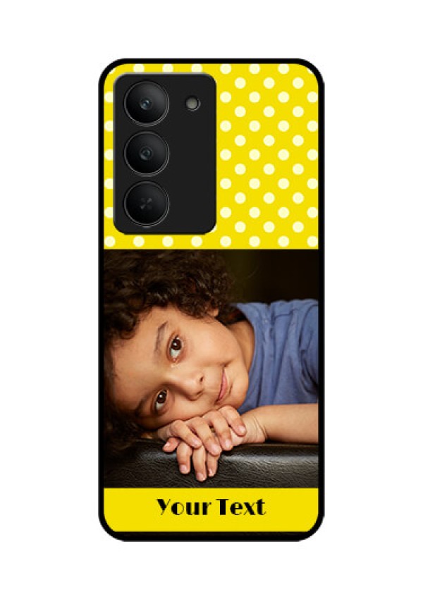 Realme 14x 5G Custom Glass Phone CaseBright Yellow Case Design