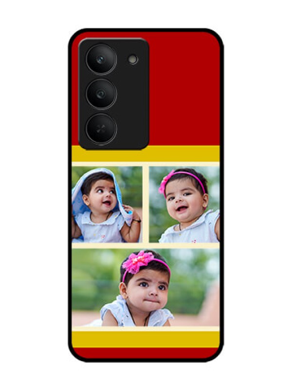 Custom Realme 14x 5G Custom Glass Phone CaseMultiple Pic Upload Design