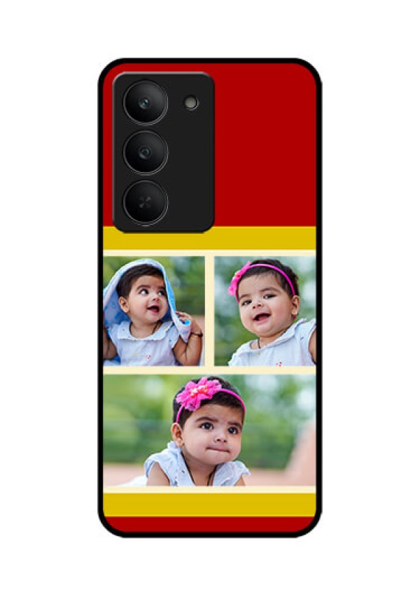 Realme 14x 5G Custom Glass Phone CaseMultiple Pic Upload Design