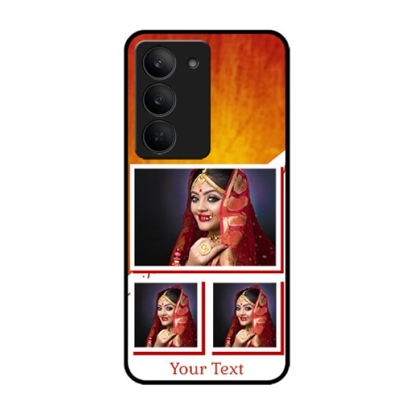 Realme 14x 5G Custom Glass Phone CaseWedding Memories Design
