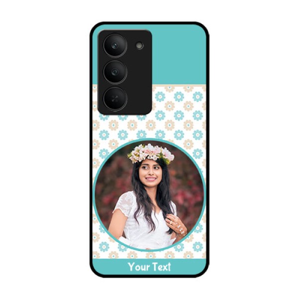 Realme 14x 5G Custom Glass Phone CaseBeautiful Flowers Design