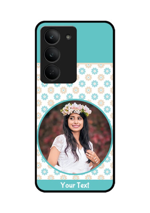Realme 14x 5G Custom Glass Phone CaseBeautiful Flowers Design