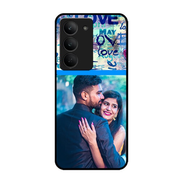 Realme 14x 5G Custom Glass Phone CaseColorful Love Design