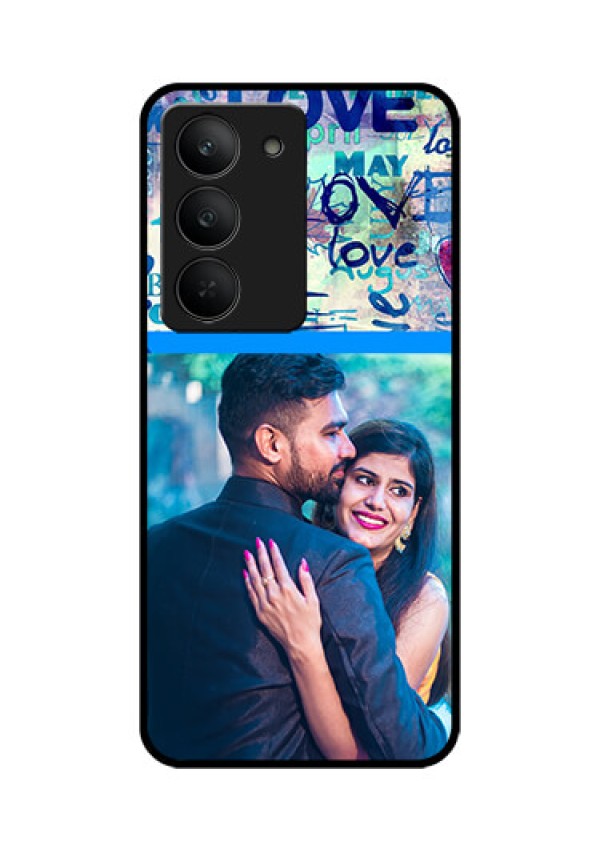 Realme 14x 5G Custom Glass Phone CaseColorful Love Design