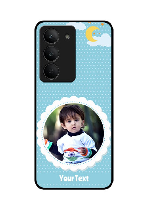 Realme 14x 5G Custom Glass Phone CaseViolet Pattern Design