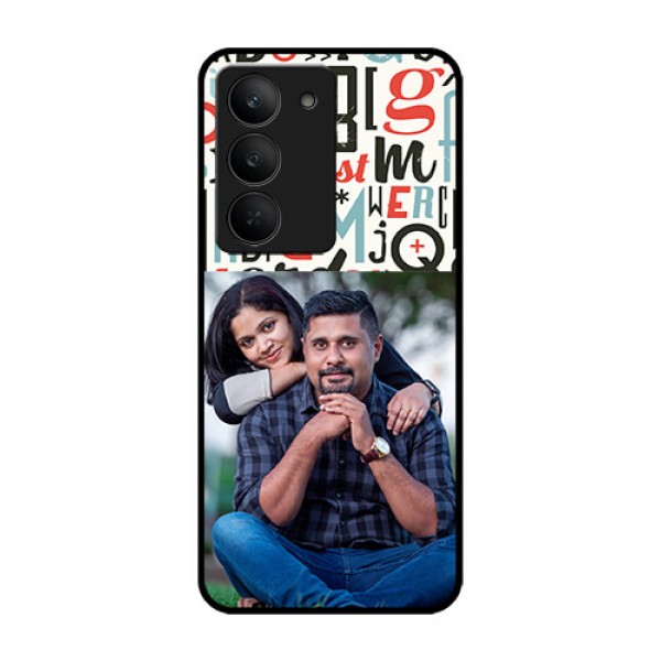 Realme 14x 5G Custom Glass Phone CaseAlphabet Design