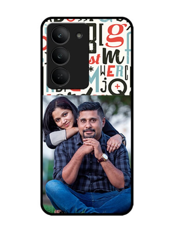 Custom Realme 14x 5G Custom Glass Phone CaseAlphabet Design