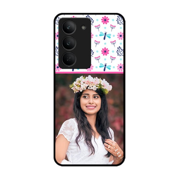 Realme 14x 5G Custom Glass Phone CaseColorful Flower Design