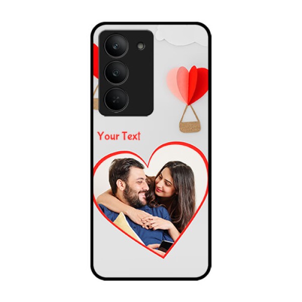 Realme 14x 5G Custom Glass Phone CaseParachute Love Design