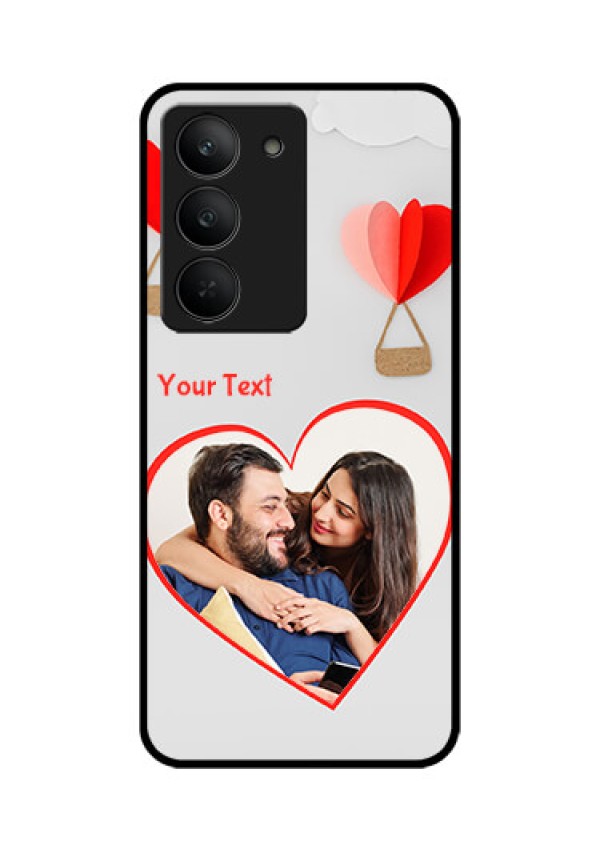 Realme 14x 5G Custom Glass Phone CaseParachute Love Design